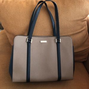 Kate Spade tan and black handbag